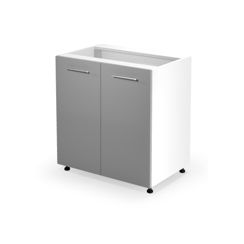 VENTO D-80/82 lower cabinet, color: white / light grey DIOMMI V-UA-VENTO-D-80/82-J.POPIEL