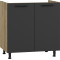 VENTO DK-80/82 sink cabinet, color: craft oak/antracite DIOMMI V-UA-VENTO-DK-80/82-ANTRACYT