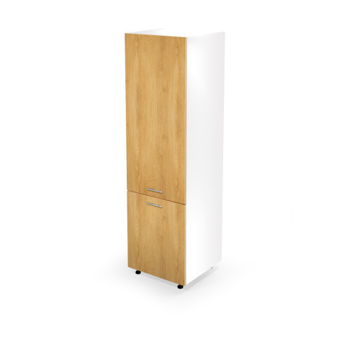 VENTO DL-60/214 high cargo cabinet, color: white / honey oak DIOMMI V-UA-VENTO-DL-60/214-D.MIODOWY