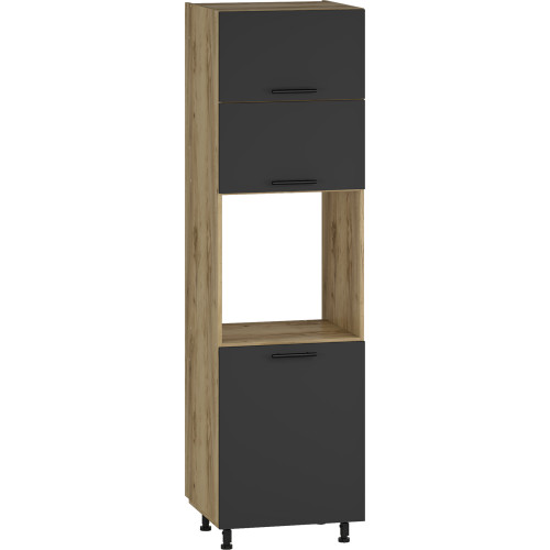 VENTO DP-60/214 high cargo cabinet, color: craft oak/antracite DIOMMI V-UA-VENTO-DP-60/214-ANTRACYT