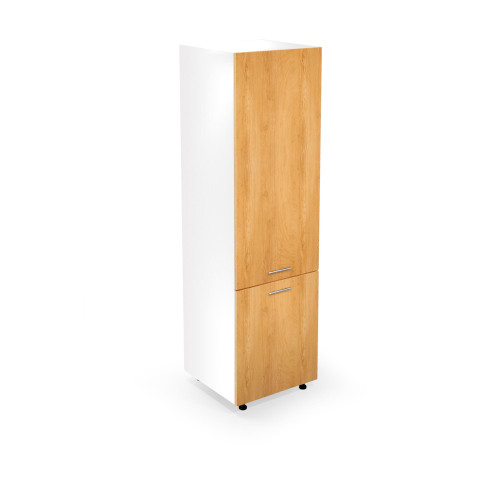 VENTO DP-60/214 high cargo cabinet, color: white/honey oak DIOMMI V-UA-VENTO-DU-60/214-D.MIODOWY