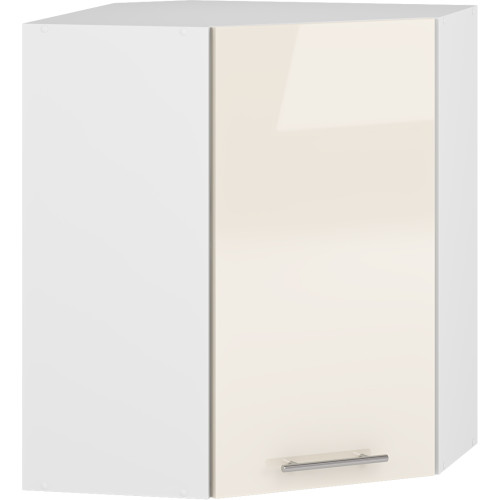 VENTO GN-60/72 corner top cabinet, color: white / beige DIOMMI V-UA-VENTO-GN-60/72-BEŻOWY