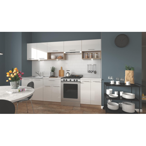 VIOLA 260 kitchen set DIOMMI V-UA-VIOLA_260-SONOMA/BIAŁY POŁYSK