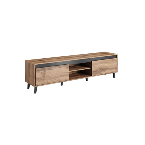 TV stand NORD II votan oak/antracyt/black TV stand NORD II votan oak/antracyt/black