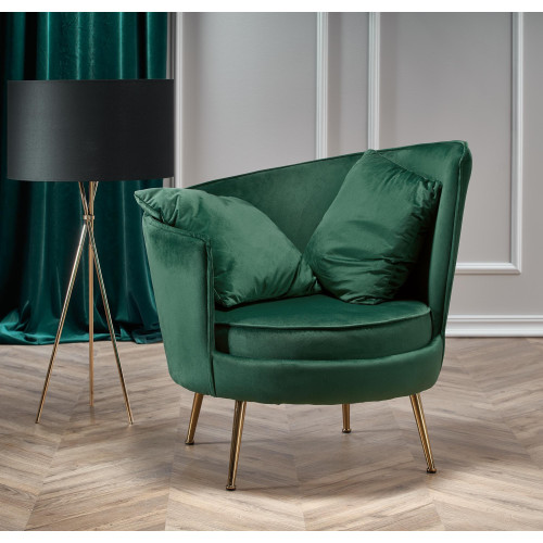 ALMOND leisure chair color: dark green ALMOND leisure chair color: dark green
