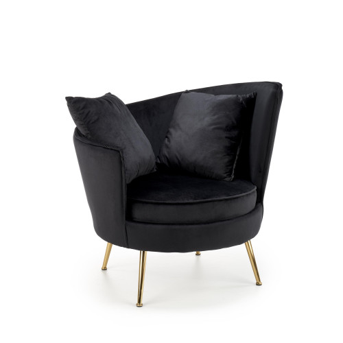 ALMOND leisure chair color: black