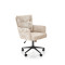 FLORES swivel armchair, light brown