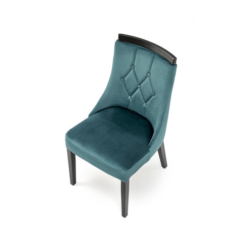 ROYAL chair, black / dark green Monolith 37