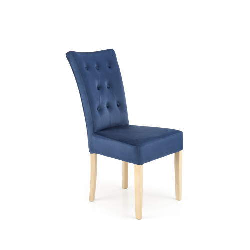 VERMONT chair, honey oak / dark blue Monolith 77