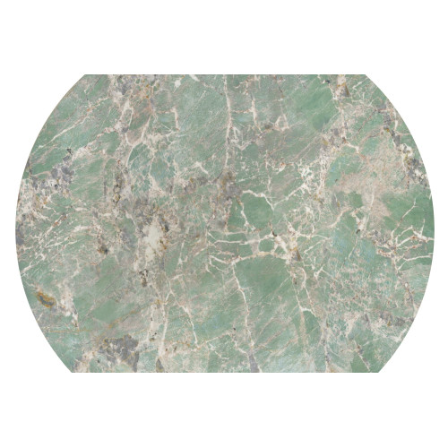 GIOVANI round table, green marble / black GIOVANI round table, green marble / black