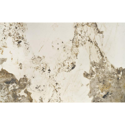 HILARIO extension table, white marble / black HILARIO extension table, white marble / black