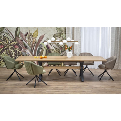 HENRY table, natural / black HENRY table, natural / black