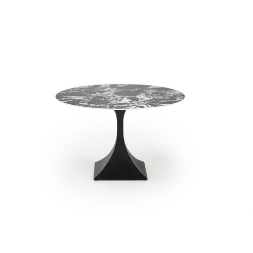 MANUEL round table, black marble / black MANUEL round table, black marble / black