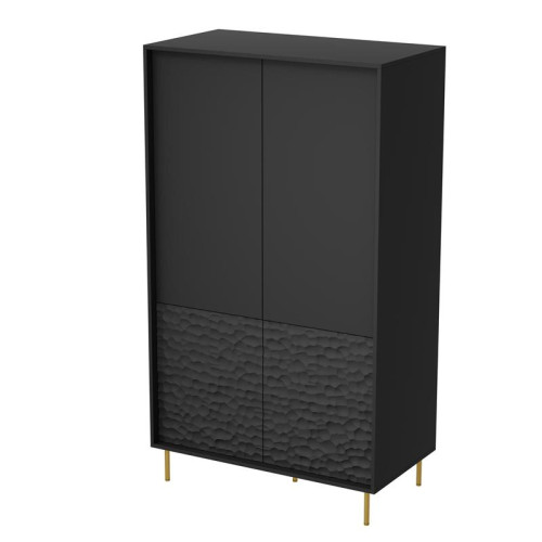 BULLET S-1 wardrobe, black / gold BULLET S-1 wardrobe, black / gold