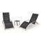 EMBOLO set of 2 sunbeds + table