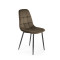 K417 chair, brown velvet