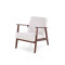 MILANO 1S, leisure chair, light beige CASTEL#04 / dark walnut