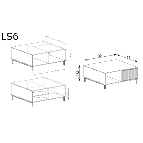 Холна маса LINKaSTYLE LS6 кашмир