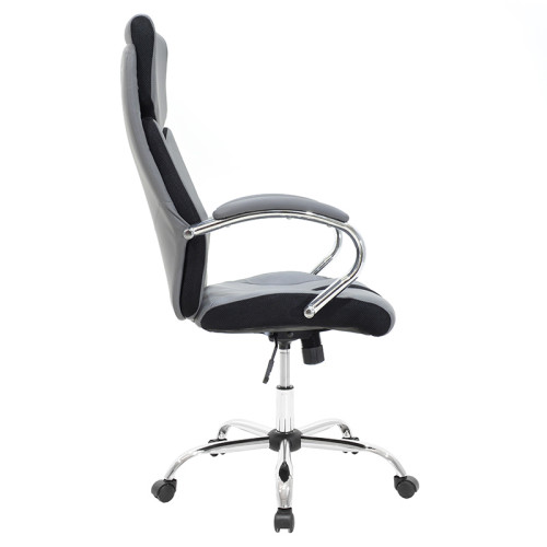 Мениджърски офис стол Shark DIOMMI с PU черно-сив цвят