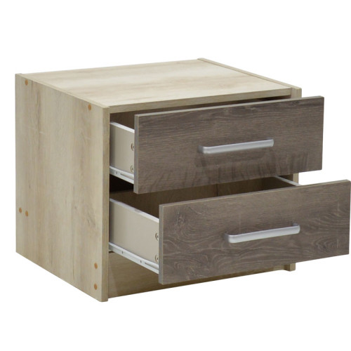 Нощно шкафче Olympus DIOMMI с 2 чекмеджета в цвят castillo-toro 47,5x40,5x40,5 Нощно шкафче Olympus DIOMMI с 2 чекмеджета в цвят castillo-toro 47,5x40,5x40,5