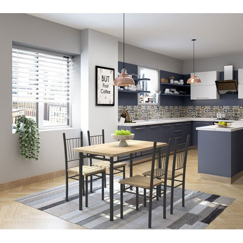 Трапезен комплект Roza 120x70x75 сонома DIOMMI 072-000003