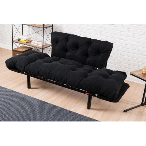 2-seater sofa PWF-0018 155x73x85 black DIOMMI 071-000659  2-seater sofa PWF-0018 155x73x85 black DIOMMI 071-000659