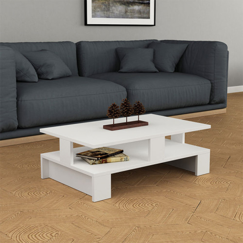 Coffee table Mansu 80x50x27,5cm white  DIOMMI 119-000872 Coffee table Mansu 80x50x27,5cm white  DIOMMI 119-000872