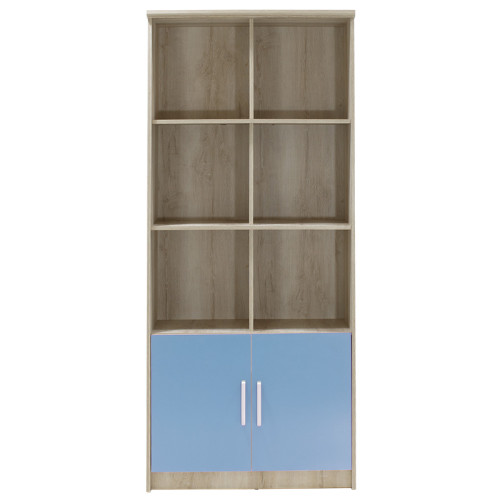 Children s bookcase Looney DIOMMI castillo-blue 80.5x36.5x183.5