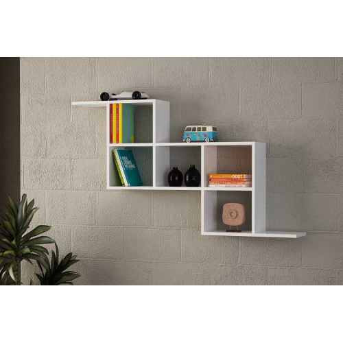 Wall Shelf PWF-0077 DIOMMI white 147x22x82cm