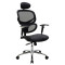 Manager office chair Freedom DIOMMI SUPREME QUALITY mesh-pu in black colour