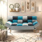 3 seater sofa-bed Andy DIOMMI fabric multicolored 177x91x86cm