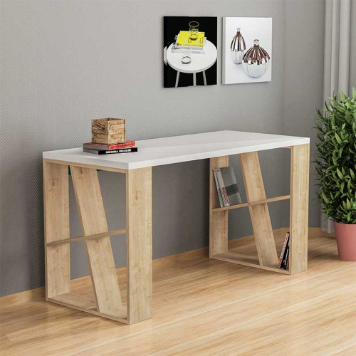 Working table Honey DIOMMI white-light oak 140x60x75cm