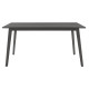Трапезна маса Benson DIOMMI mdf - venner в рустик сив цвят 150x90x75см - pako