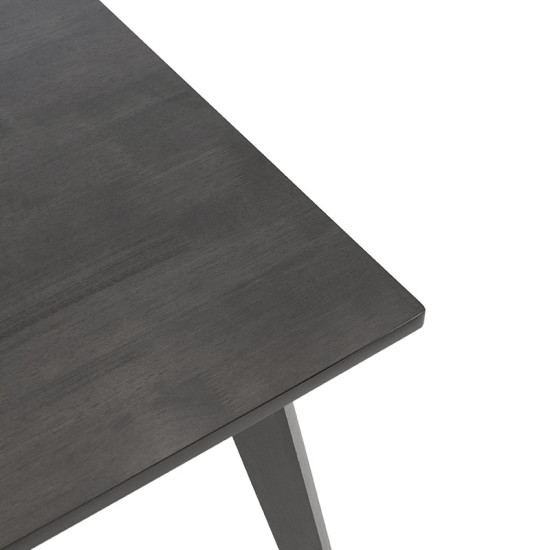 Трапезна маса Benson DIOMMI mdf - venner в рустик сив цвят 150x90x75см - pako