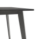 Трапезна маса Benson DIOMMI mdf - venner в рустик сив цвят 150x90x75см - pako