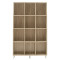 Bookcase FIRENZE DIOMMI in color sonoma 107x28,6x178cm