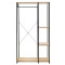 Entrance unit-Closet Ramon DIOMMI modern oak color with black metal frame 90,5x41x167cm