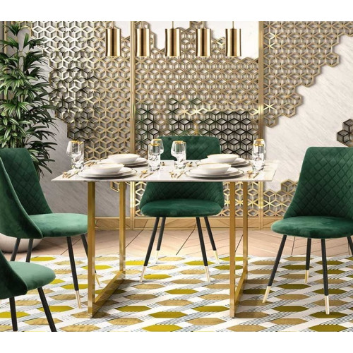 Маса Paris 120x80x75 мрамор/злато DIOMMI 029-000087 Маса Paris 120x80x75 мрамор/злато DIOMMI 029-000087