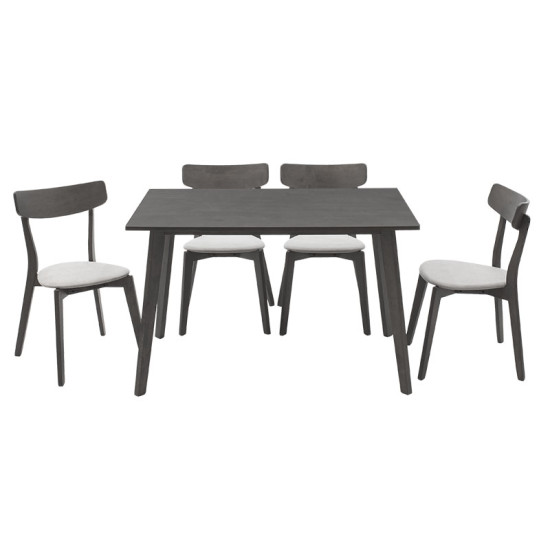 Трапезен комплект Benson - Toto 120x75x75 рустик сив DIOMMI 200-000187