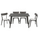 Трапезен комплект Benson - Toto 120x75x75 рустик сив DIOMMI 200-000187