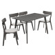 Трапезен комплект Benson - Toto 120x75x75 рустик сив DIOMMI 200-000187