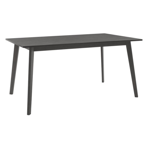 Dining set Benson - Orlean DIOMMI 7pcs 150x90x75cm in rustic grey - γκρι  fabric