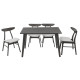 Трапезен комплект Benson - Orlean 120x75x75 рустик DIOMMI 200-000185