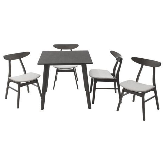 Трапезен комплект Benson - Orlean 80x80x75 рустик сив DIOMMI 200-000179