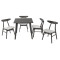 Трапезен комплект Benson - Orlean 80x80x75 рустик сив DIOMMI 200-000179
