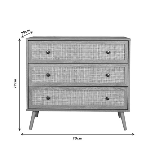 Dresser Oslo 90x39x79 sonoma DIOMMI 086-000003 Dresser Oslo 90x39x79 sonoma DIOMMI 086-000003