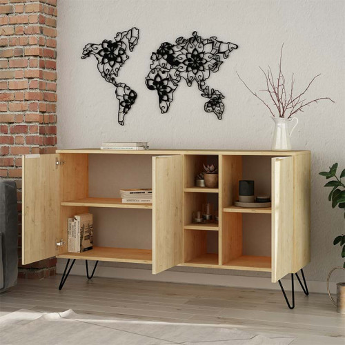 Buffet Clara DIOMMI in light oak 142x35.5x82cm Buffet Clara DIOMMI in light oak 142x35.5x82cm