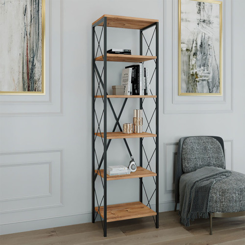 Библиотека PWF-0321 50x30,5x180 бор/черен DIOMMI 071-000898 Библиотека PWF-0321 50x30,5x180 бор/черен DIOMMI 071-000898