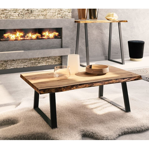 Coffee table Mansu 115x72x41  walnut-black  DIOMMI 113-000004  Coffee table Mansu 115x72x41  walnut-black  DIOMMI 113-000004