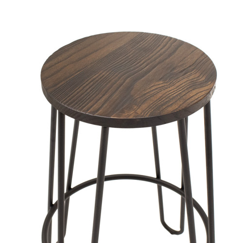 Бар стол Sharps 39x49x66 орех/черен DIOMMI 001-000065